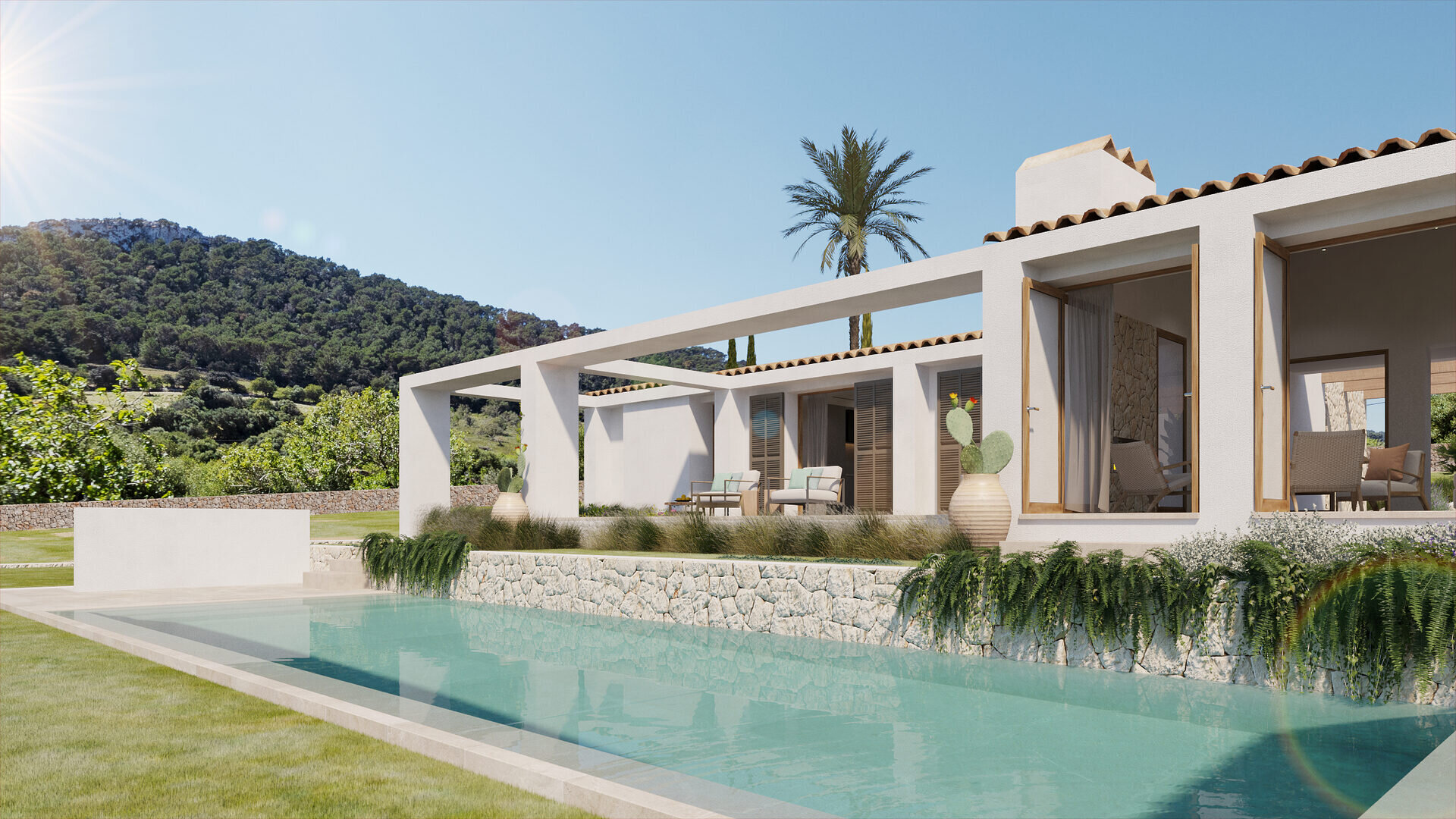 Finca Can Biela — proyecto de finca con vistas al mar en Es Carritxó